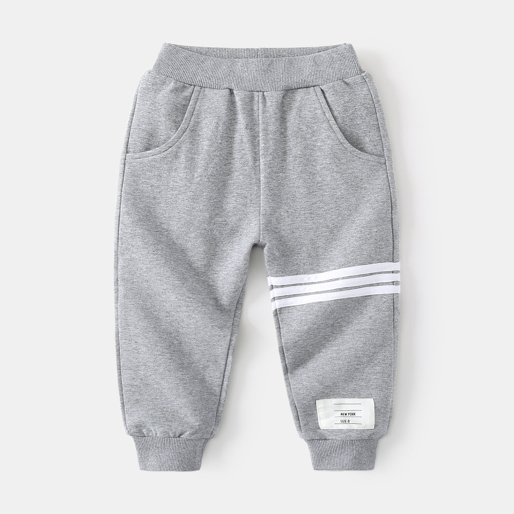 Long Sleeve Two-Piece Set for Boys, Loose Fit, Sporty Style