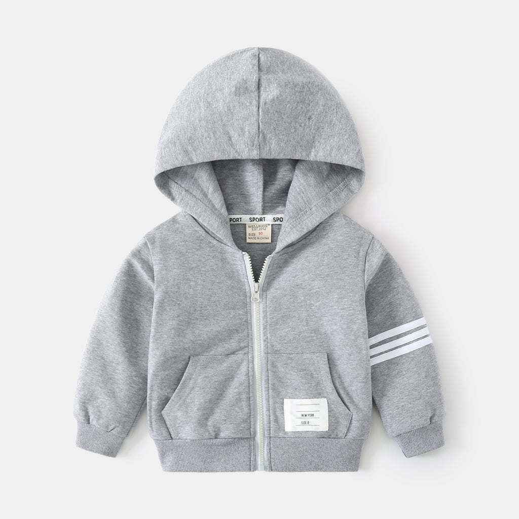 Long Sleeve Two-Piece Set for Boys, Loose Fit, Sporty Style