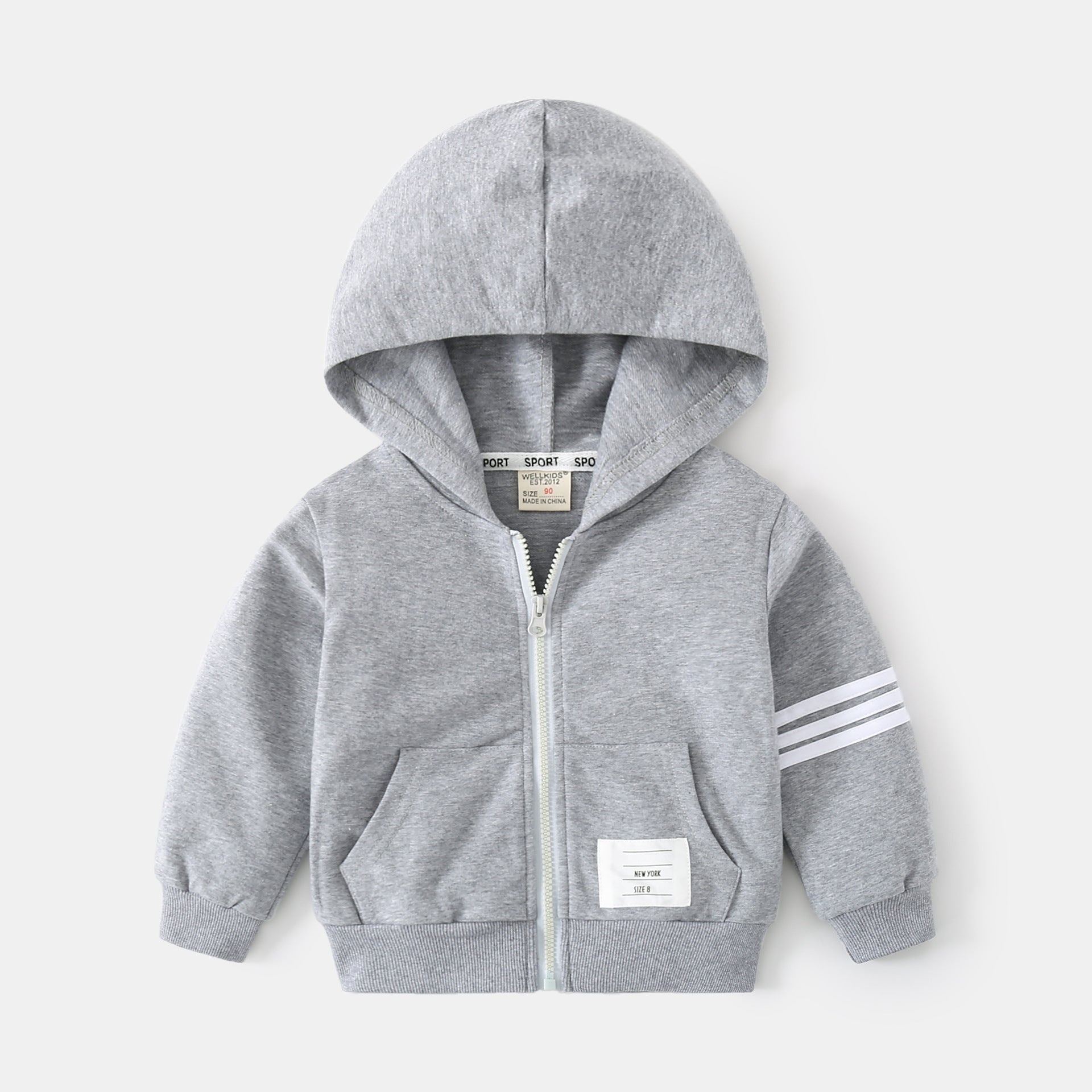 Long Sleeve Two-Piece Set for Boys, Loose Fit, Sporty Style